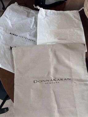 Donna Karan New York Beige Branded Dust Bag